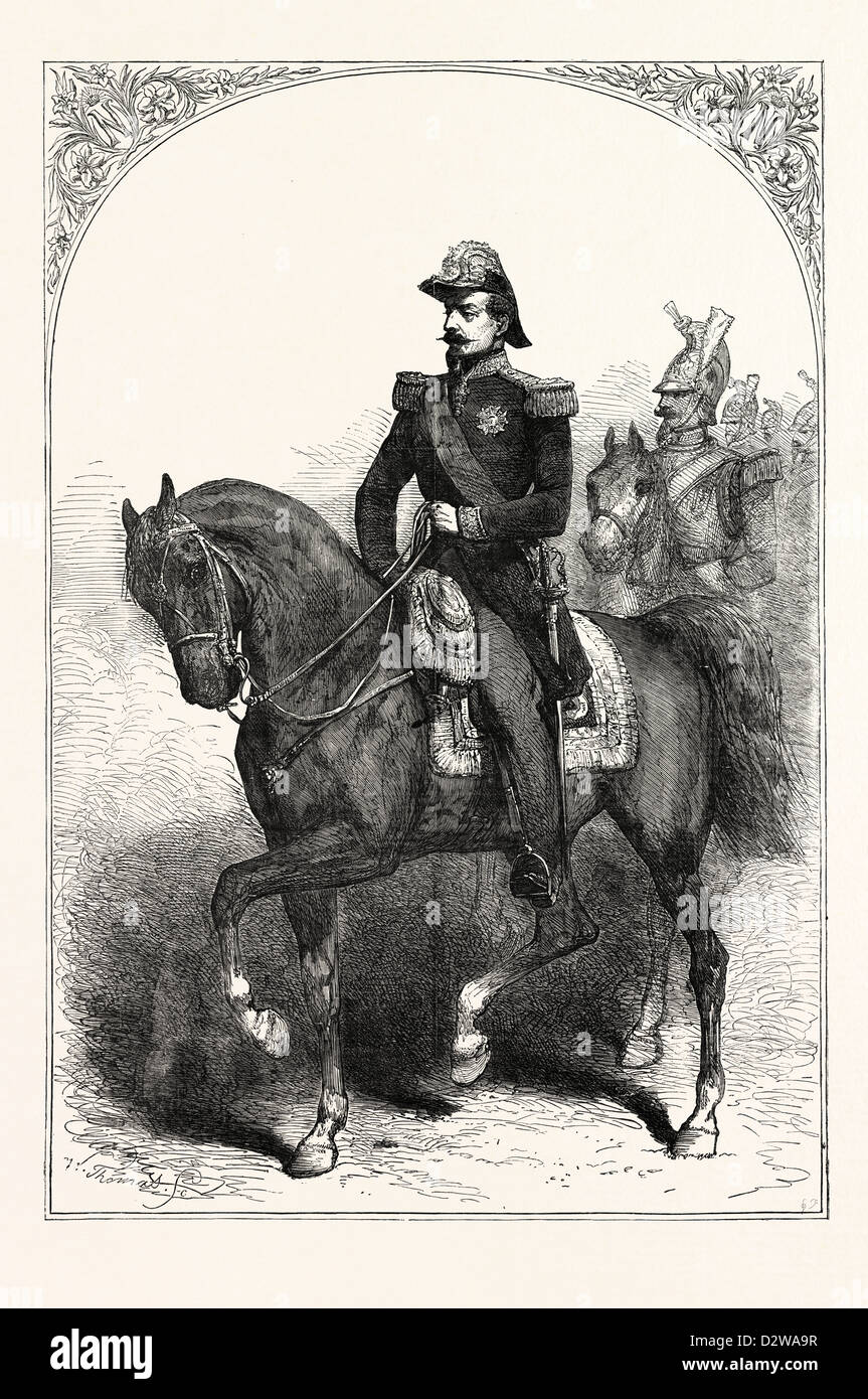 Su Majestad Imperial de Napoleón III, emperador de los franceses 1854 Foto de stock