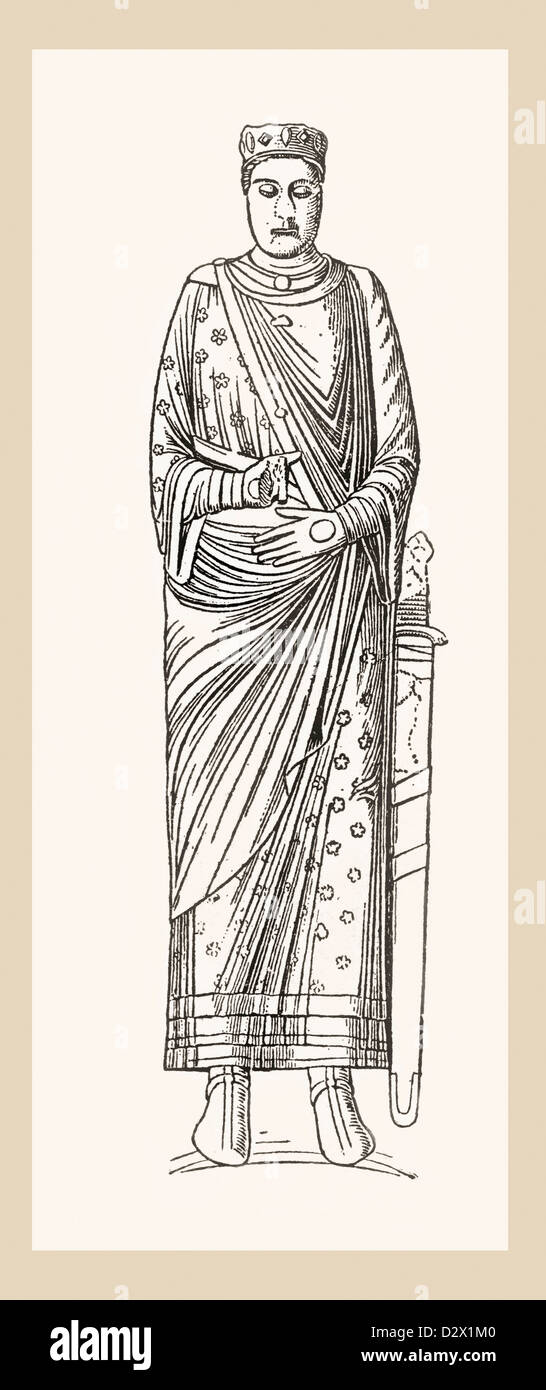 Enrique II, 1133 -1189, Rey de Inglaterra Foto de stock