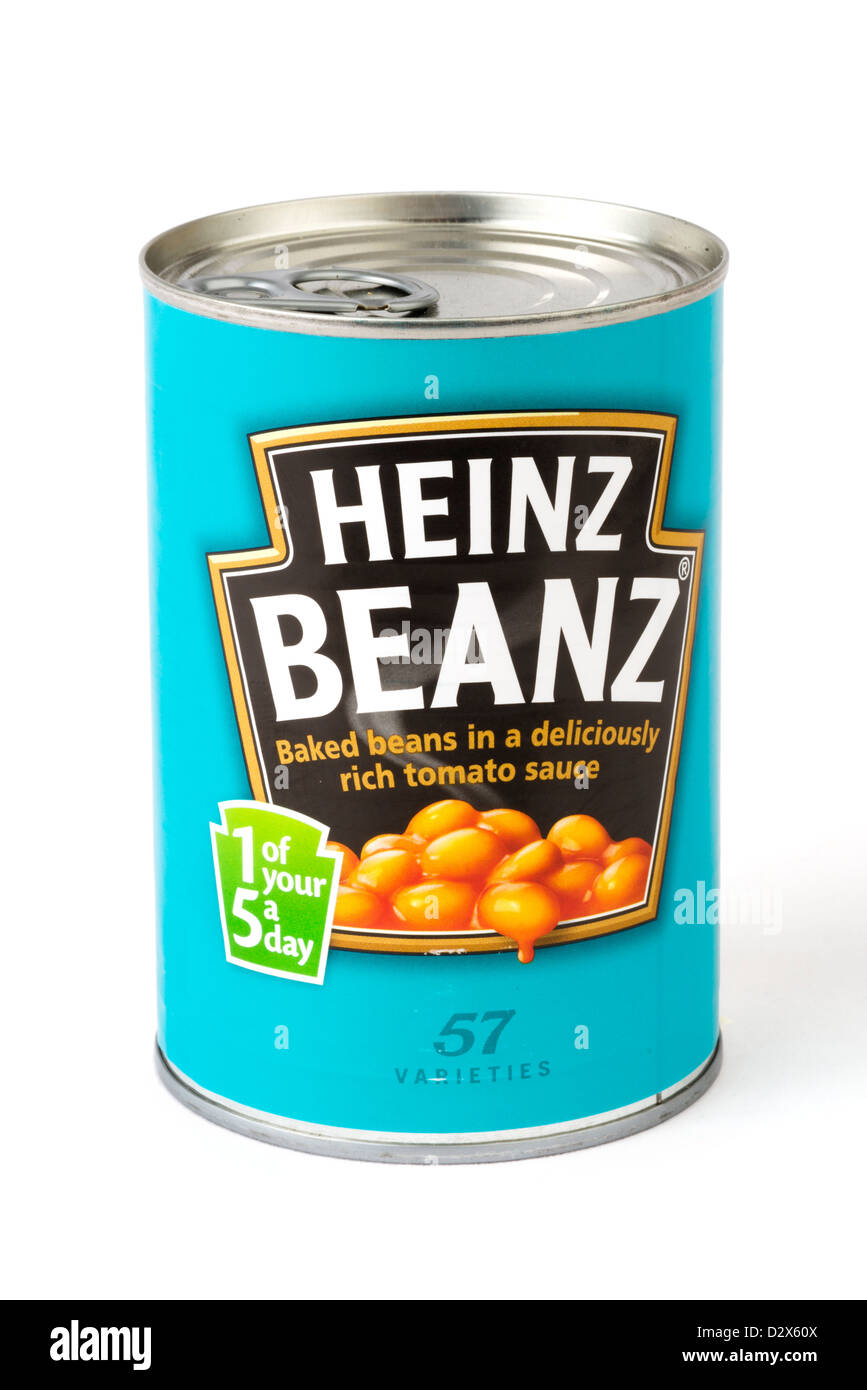 Lata de Heinz Baked Beans, REINO UNIDO Foto de stock