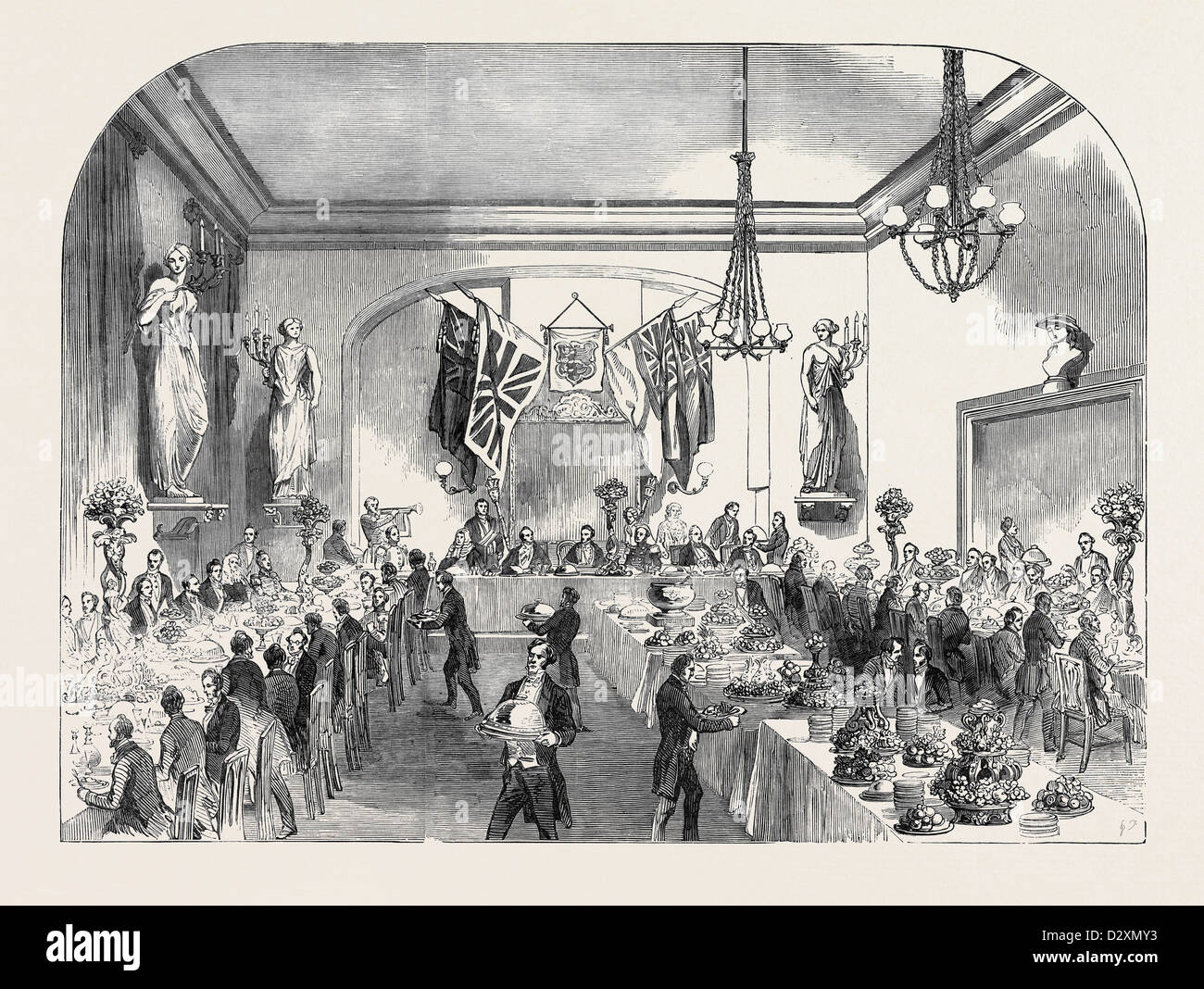 Gran banquete al señor alcalde de Londres, en Hastings Foto de stock