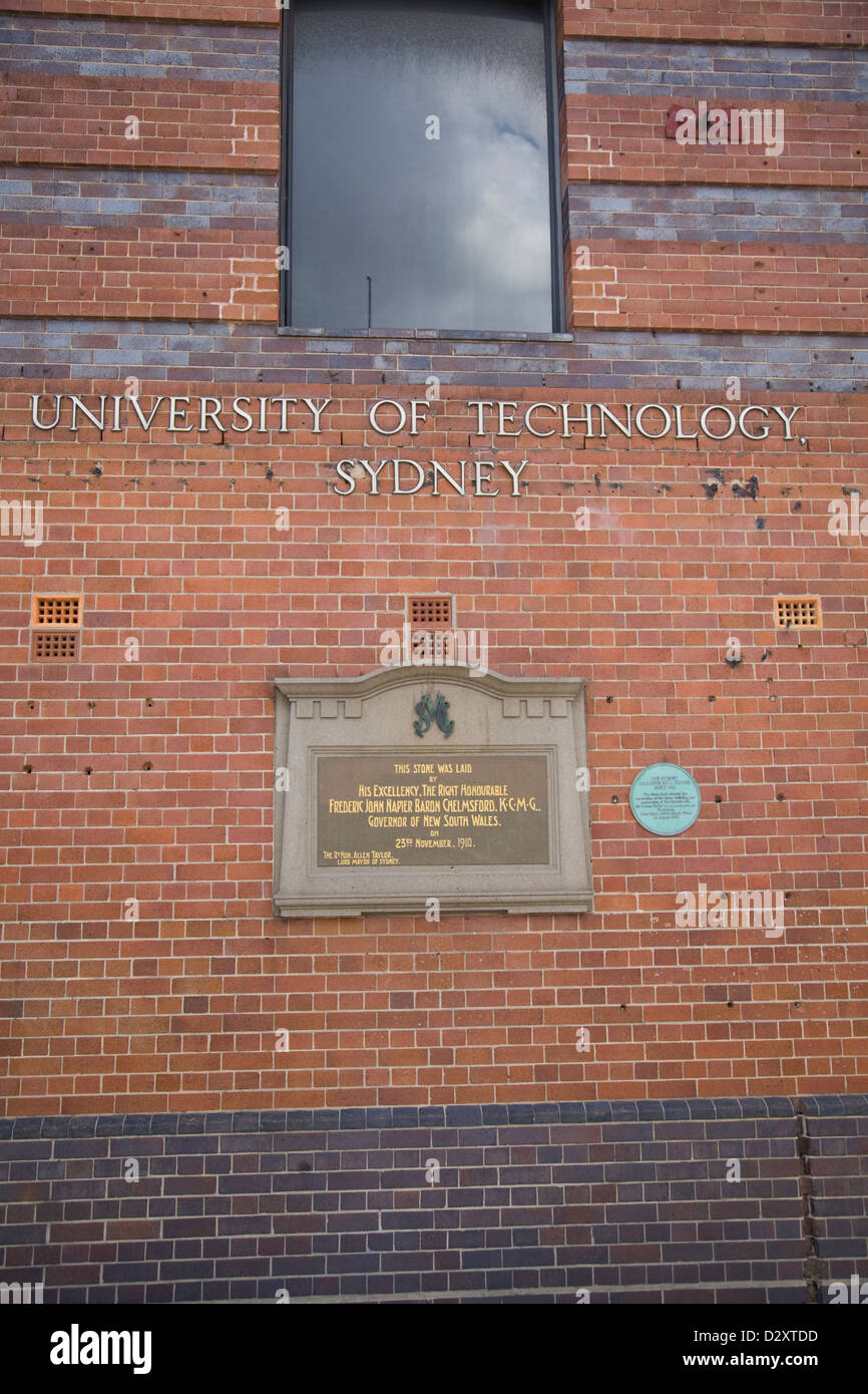Universidad de Tecnología de Sydney, Australia Foto de stock