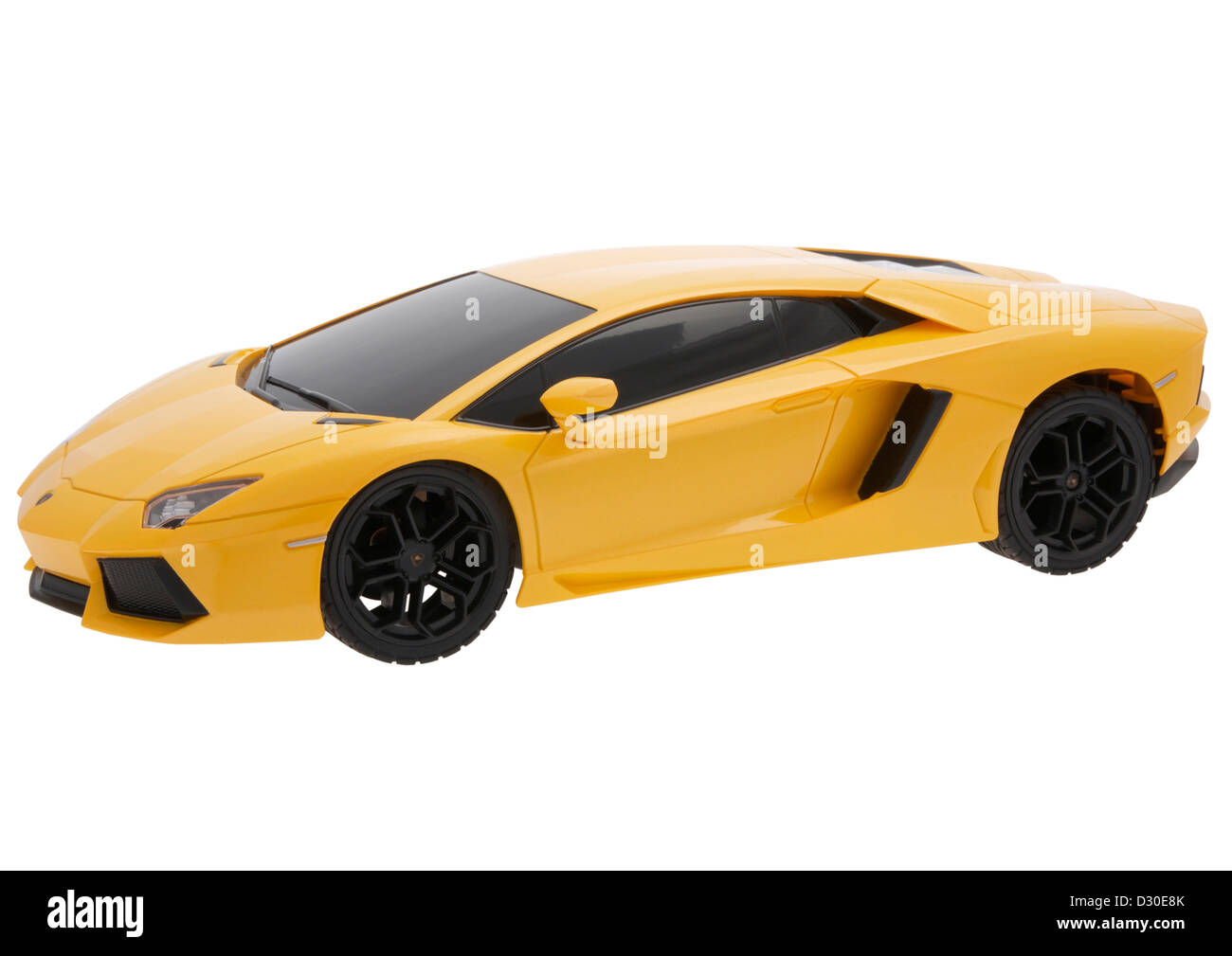 Juguete de plástico Lamborghini Aventador sobre fondo blanco Fotografía de  stock - Alamy