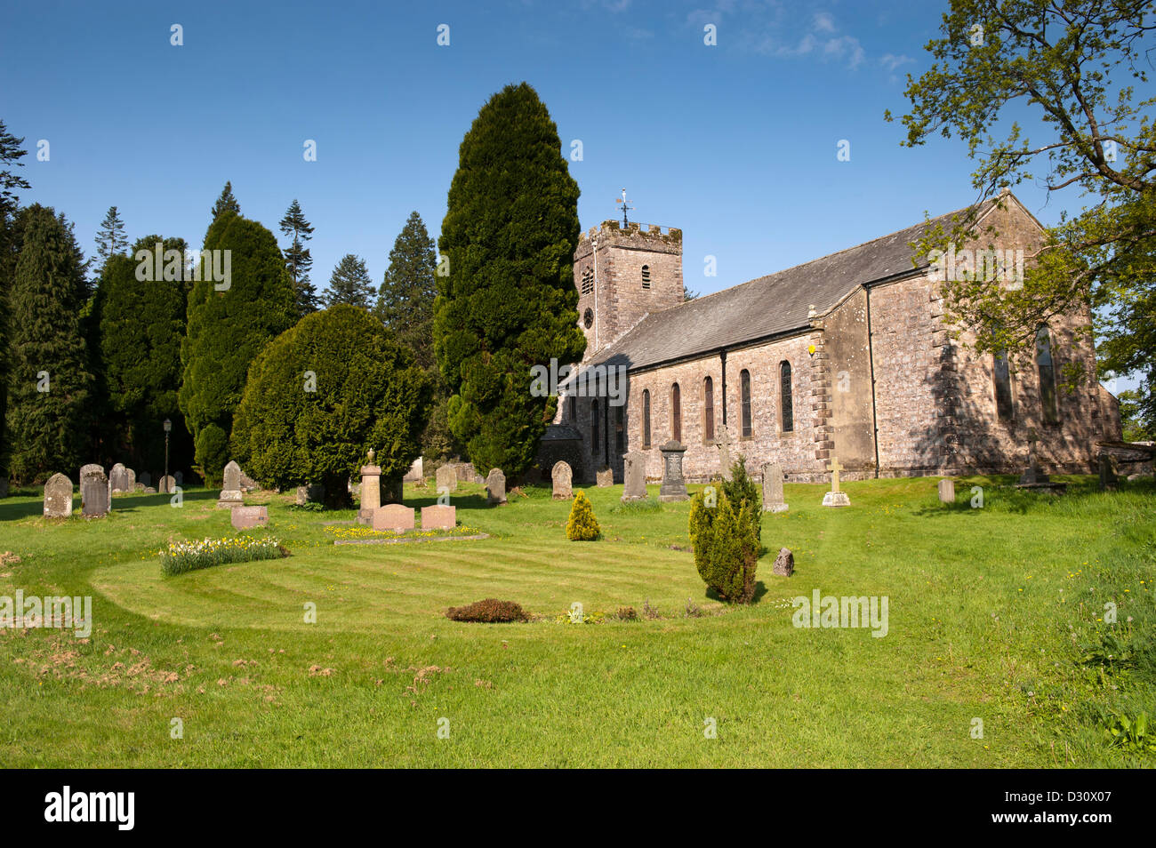 Iglesia parroquial de San Oswalds, Ravenstonedale, Cumbria. Foto de stock