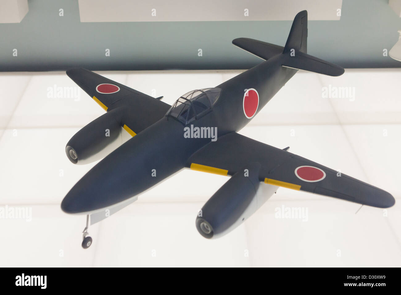 Nakajima Kikka Fighter Aircraft model Foto de stock