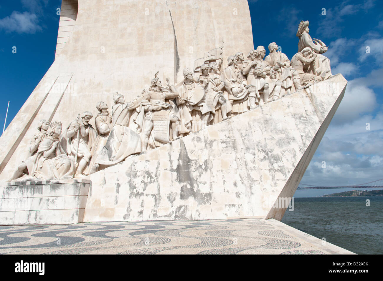 El Monumento a los descubrimientos, Lisboa, Portugal Foto de stock