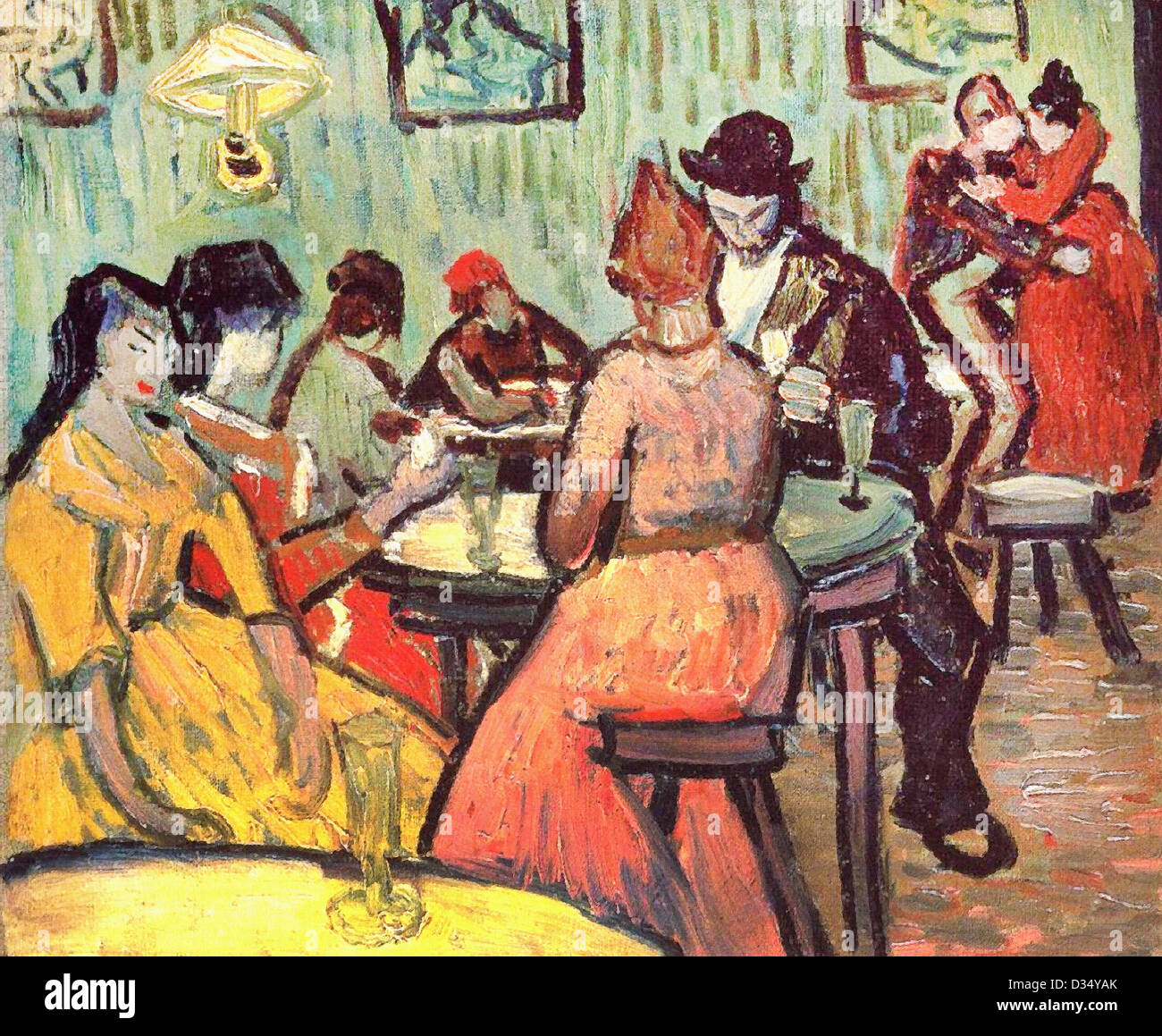 Vincent van Gogh, el burdel. 1887. Posimpresionismo. Óleo sobre lienzo. Lugar de creación: Arles-Sur-Tech, Francia Foto de stock