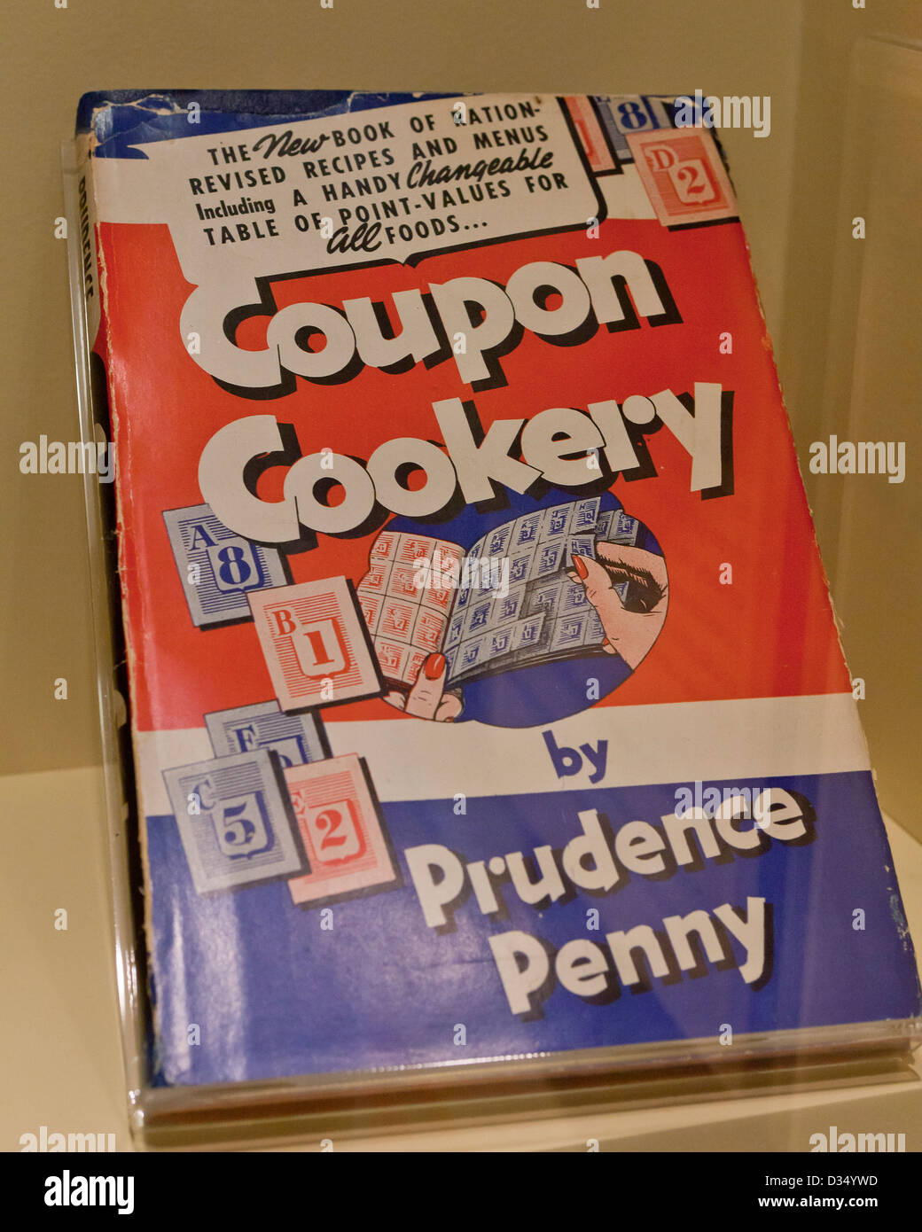 La segunda guerra mundial era la ración receta revisada cook book Foto de stock