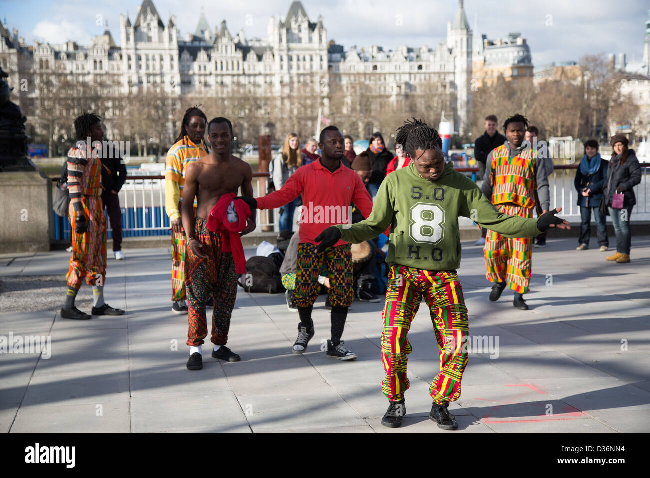 Los artistas callejeros, Southbank, Londres Foto de stock