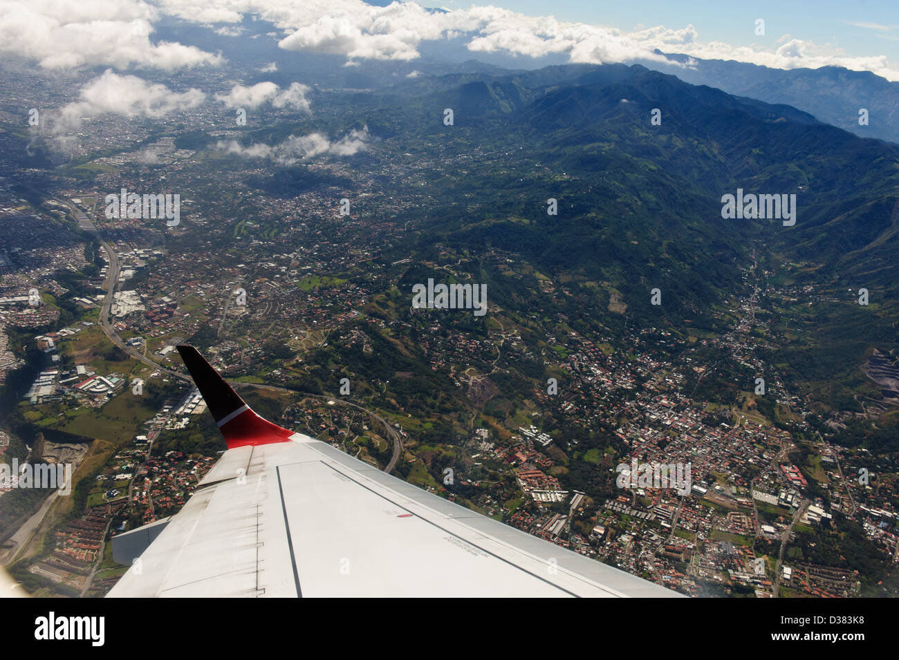 Vista aérea de la ciudad de San José, capital de Costa Rica Fotografía