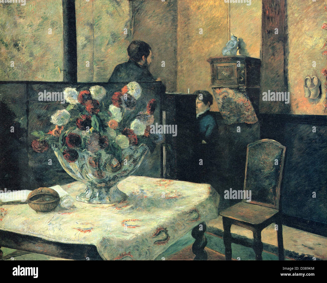 Paul Gauguin Interieur du peintre París, rue Carcel Nasjonalgalleriet de Oslo de 1881, Foto de stock