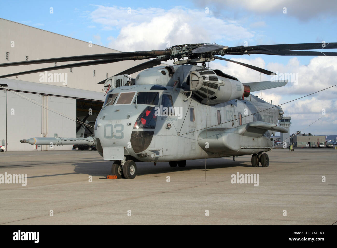 Helicóptero CH-53 usmc stallion en MCAS Miramar, California Foto de stock