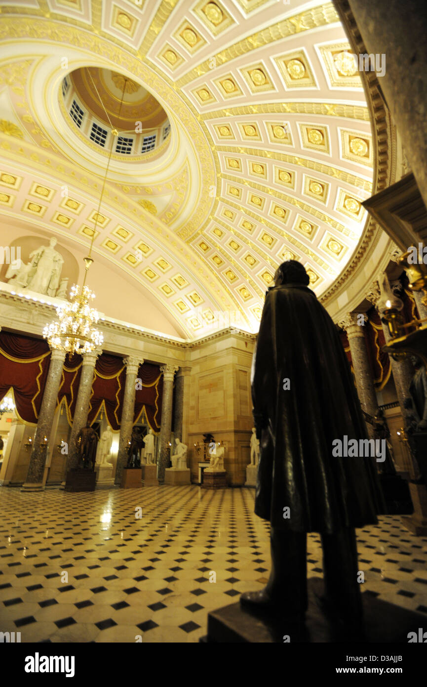 Statuary Hall del Capitolio de los Estados Unidos Washington, DC. Foto de stock