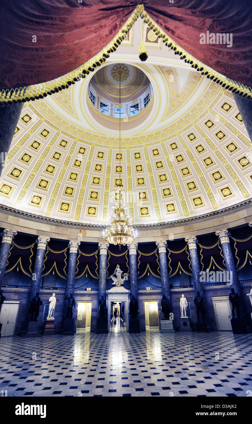 Statuary Hall del Capitolio de los Estados Unidos Washington, DC. Foto de stock