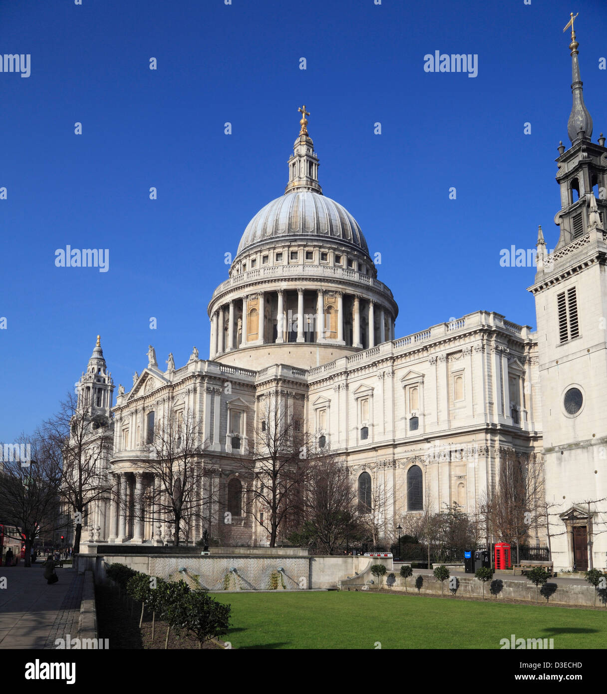 La Catedral de St Paul, de la ciudad de Londres, Inglaterra, Reino Unido, GB Foto de stock