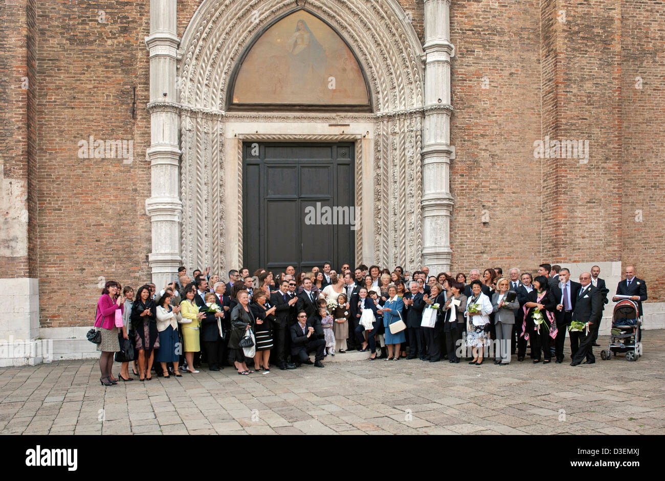 Boda en Venecia Foto de stock