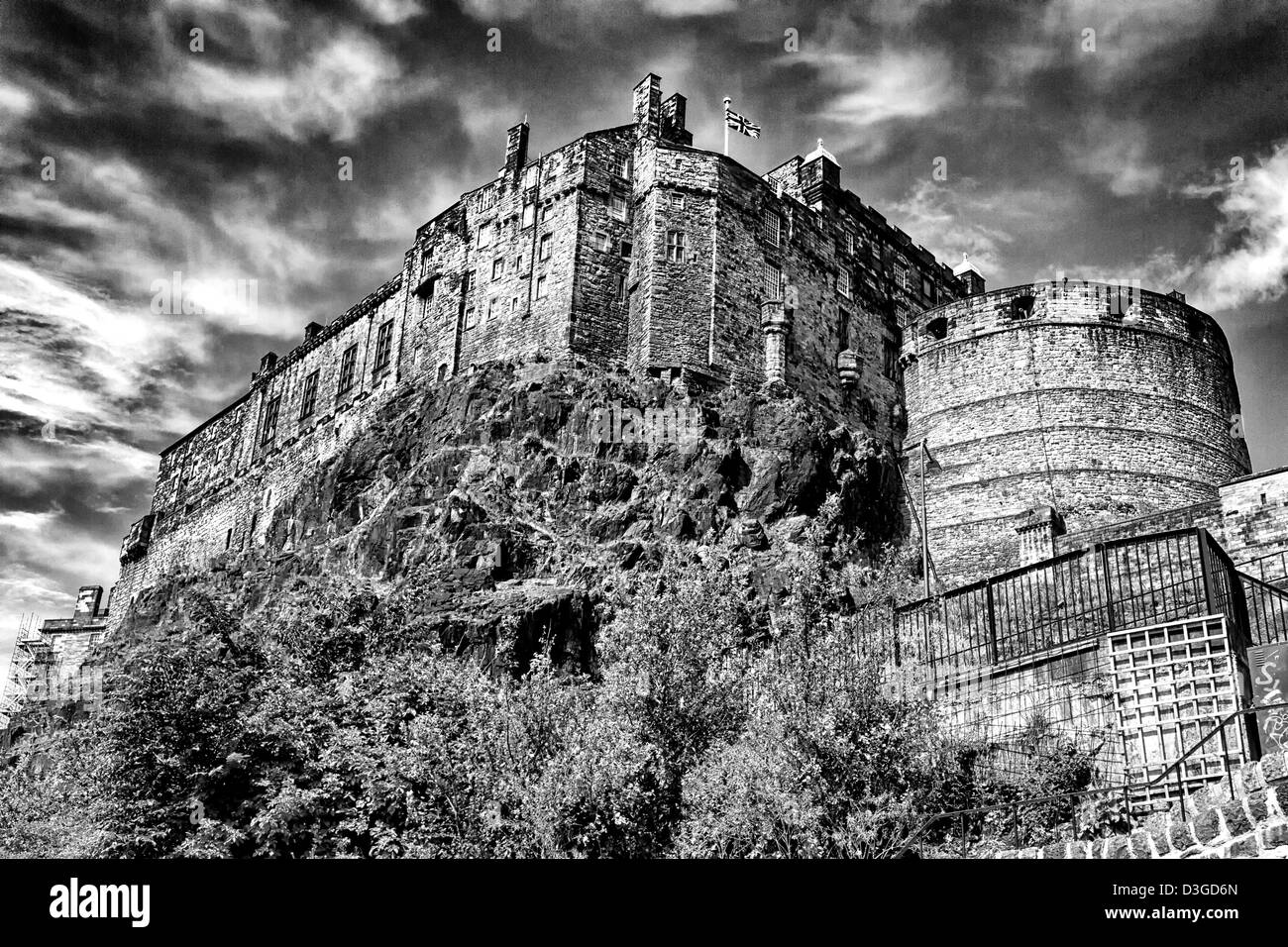 El Castillo de Edimburgo, Edimburgo, Escocia Foto de stock