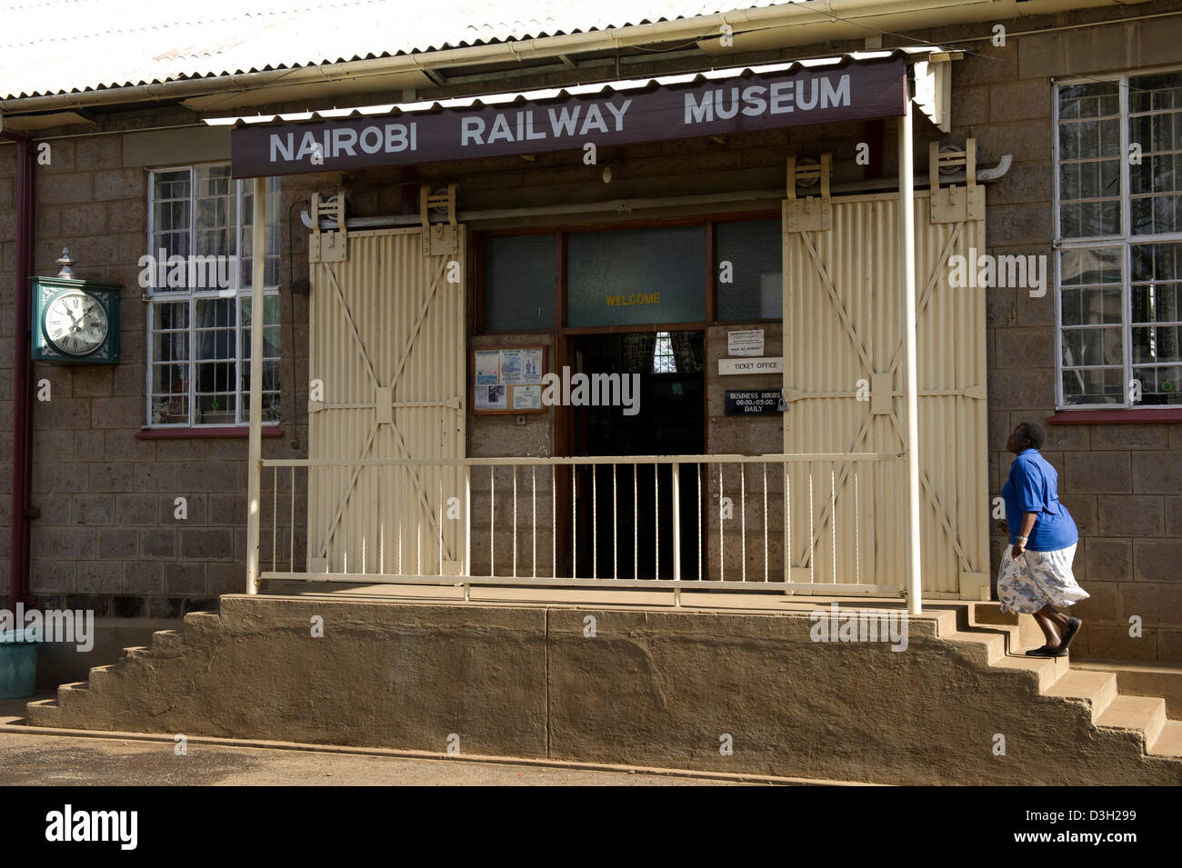 Museo del Ferrocarril de Nairobi, Nairobi, Kenia Foto de stock