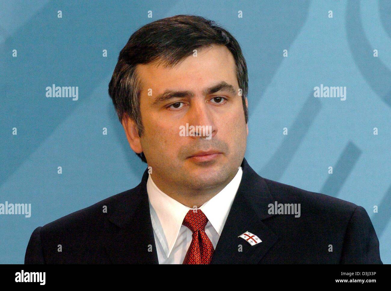 (Dpa) - Mijail Saakashvili, Presidente de la República de Georgia, fotografiado en Berlín, el 30 de enero de 2004. Foto de stock
