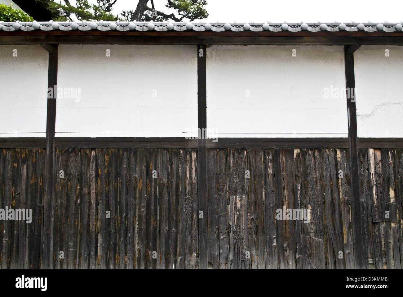 Muro de la casa tradicional japonesa Fotografía de stock Alamy
