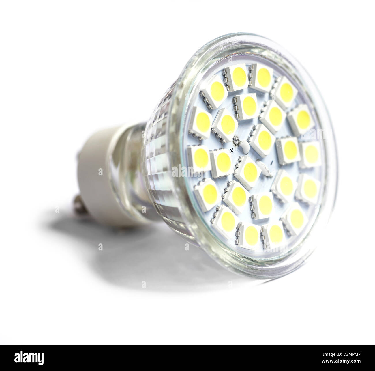 Bombilla de foco LED de baja energía Foto de stock