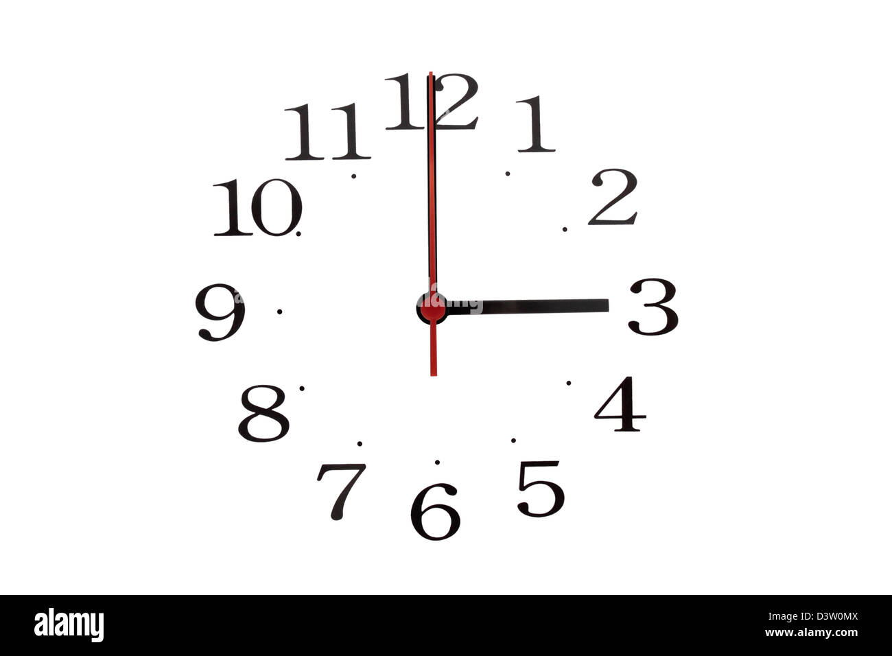 Clock 3 pm fotografías e imágenes de alta resolución - Alamy