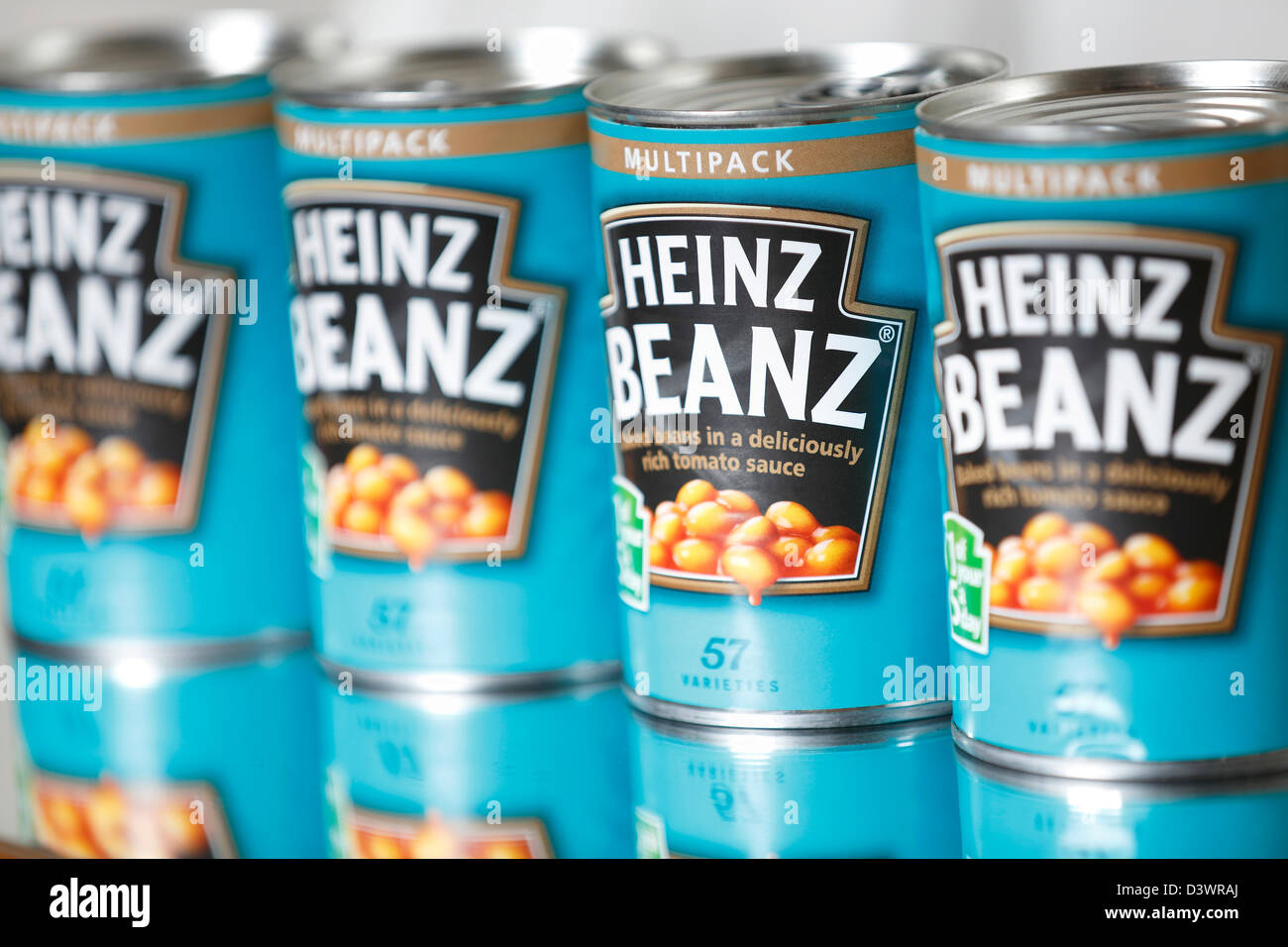 Heinz Baked Beans. Foto de stock