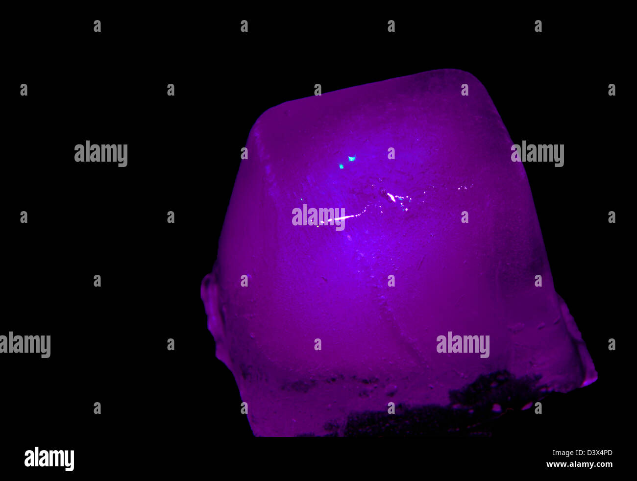 Violeta malva Ice cube Foto de stock