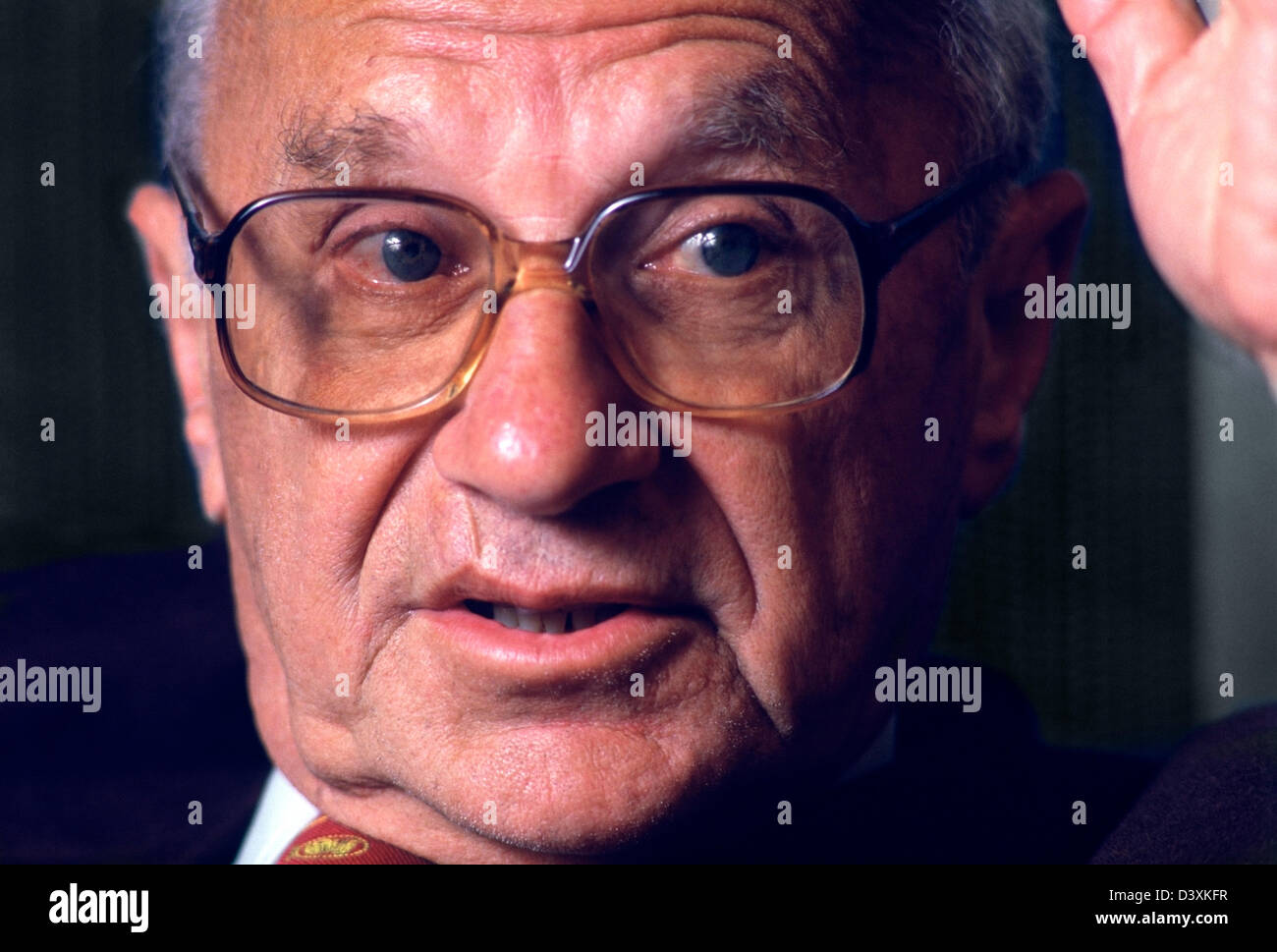 Milton Friedman (1912-2006) el 1976 American Premio Nobel de Ciencias Económicas. Fotografiado en San Francisco, CA, EE.UU. Foto de stock