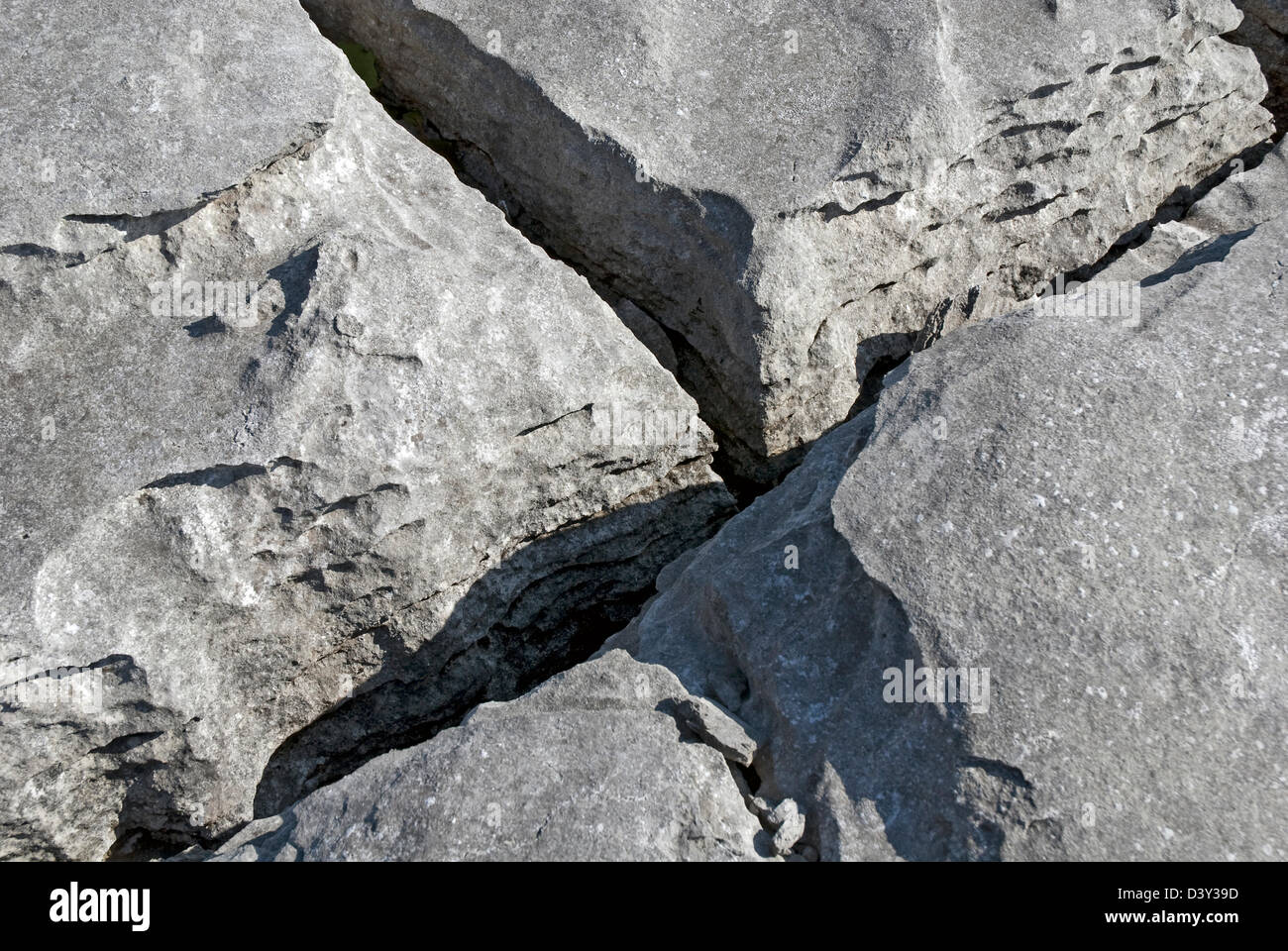 Pavimento de piedra caliza, el Burren, Co Clare, Costa Oeste de Irlanda Foto de stock