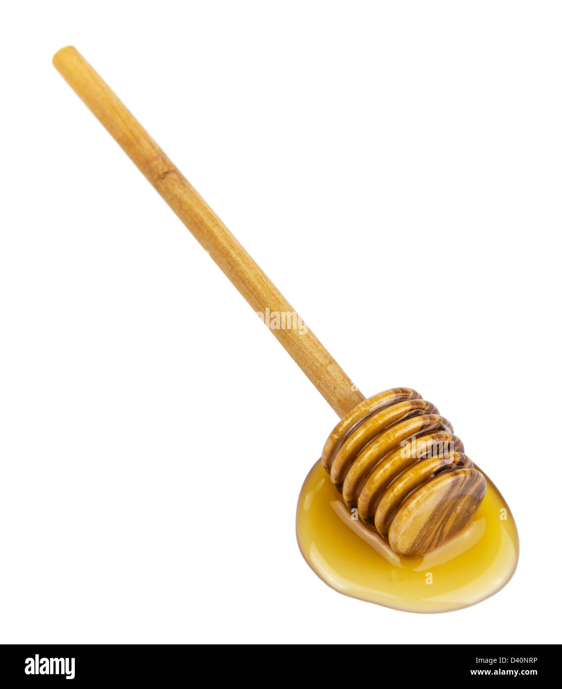 Miel y madera aislado de penetrador Foto de stock