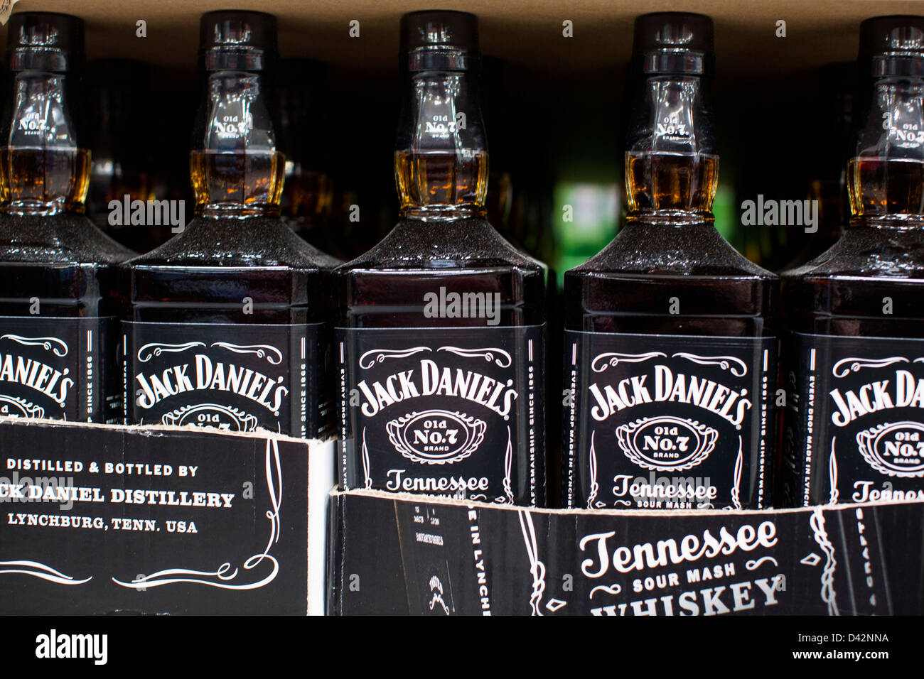 Jack Daniel's whiskey en exhibición en un Costco Wholesale Warehouse