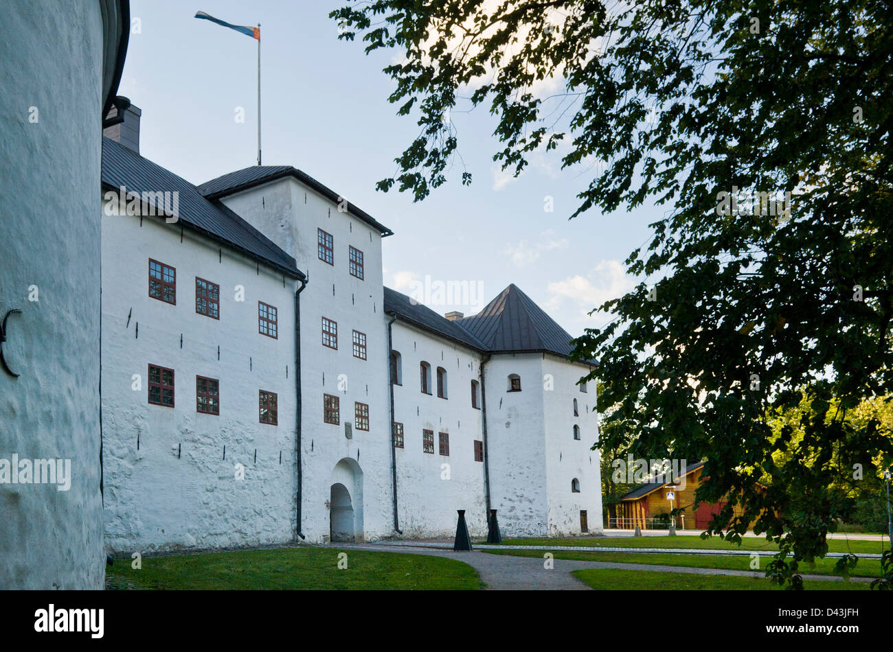 Finlandia, Turku, vista del castillo de Turku Foto de stock