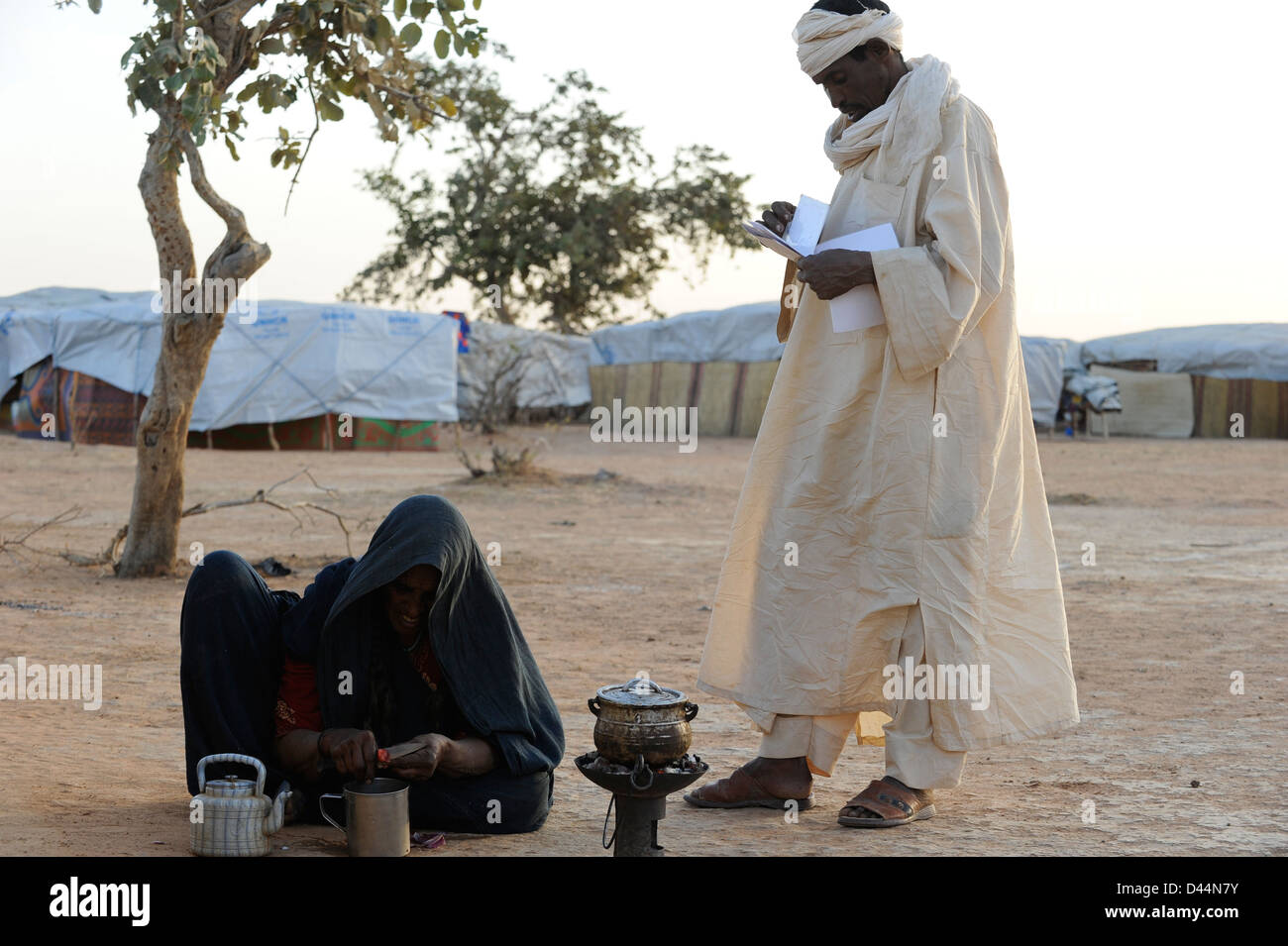 BURKINA FASO Djibo, refugiados malienses, Touareg, principalmente en