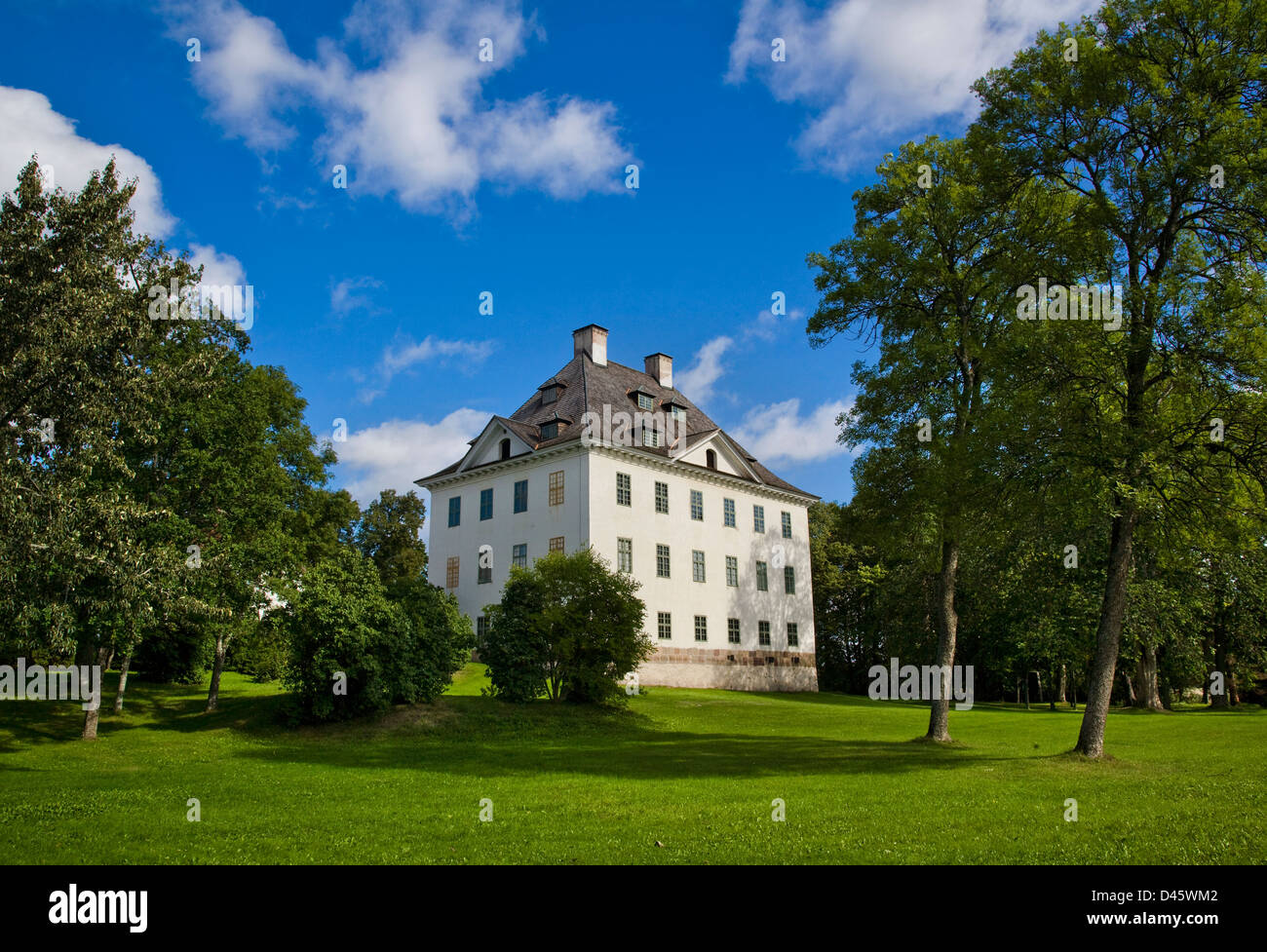 Finlandia, en el oeste de Finlandia, en Askainen Louhisaari Manor, lugar de nacimiento de C.G.E. El Mariscal Mannerheim de Finlandia Foto de stock