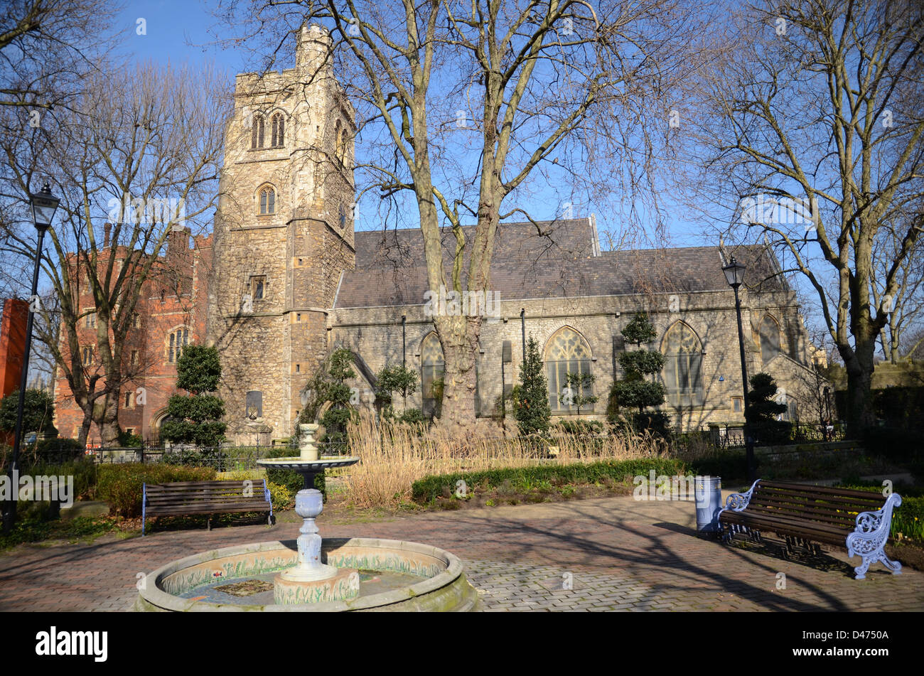 Iglesia de Santa María en Lambeth a Lambeth Palace, Londres Fotografía