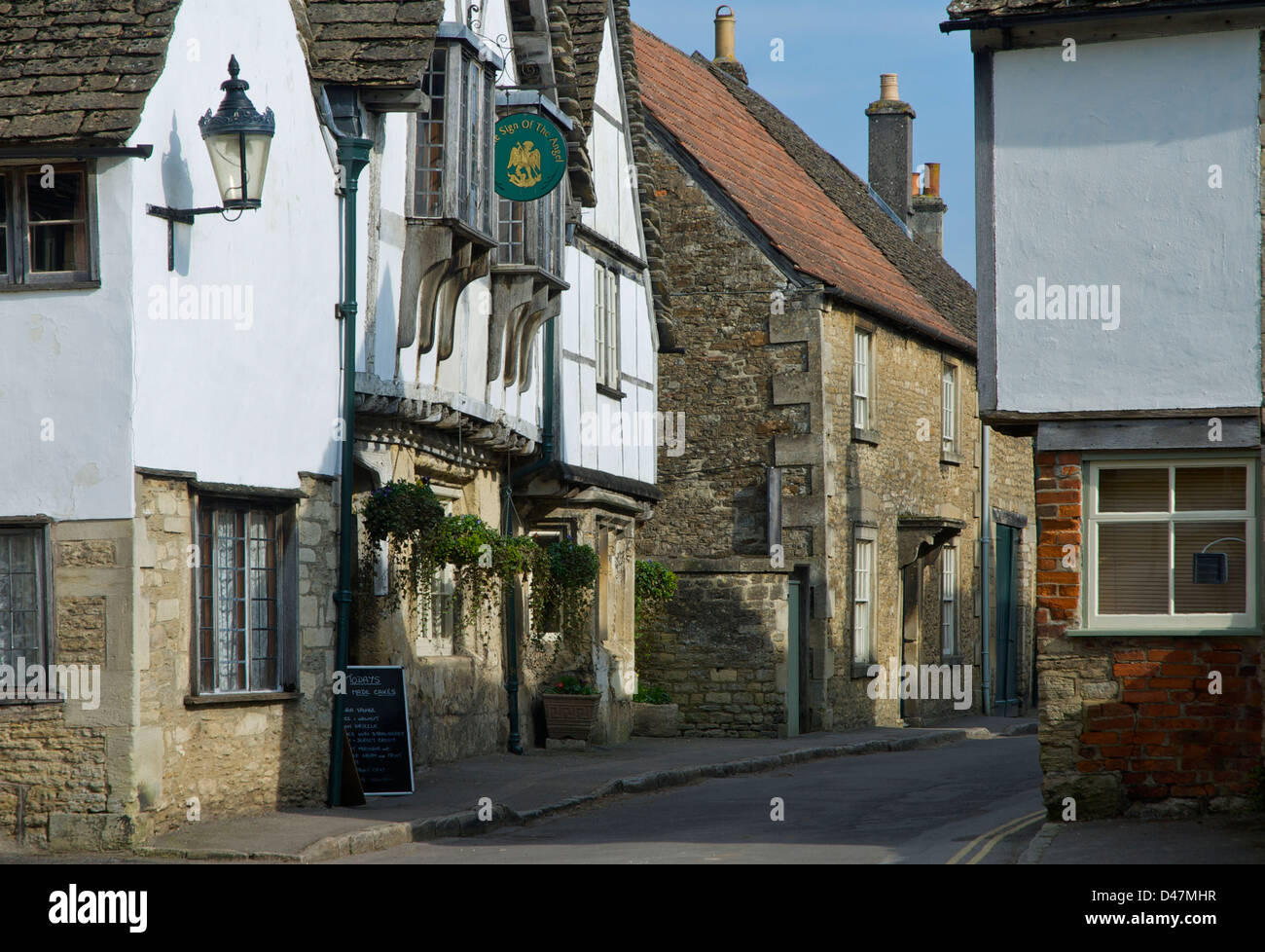 El histórico pueblo de Lacock, Wiltshire, Inglaterra Foto de stock