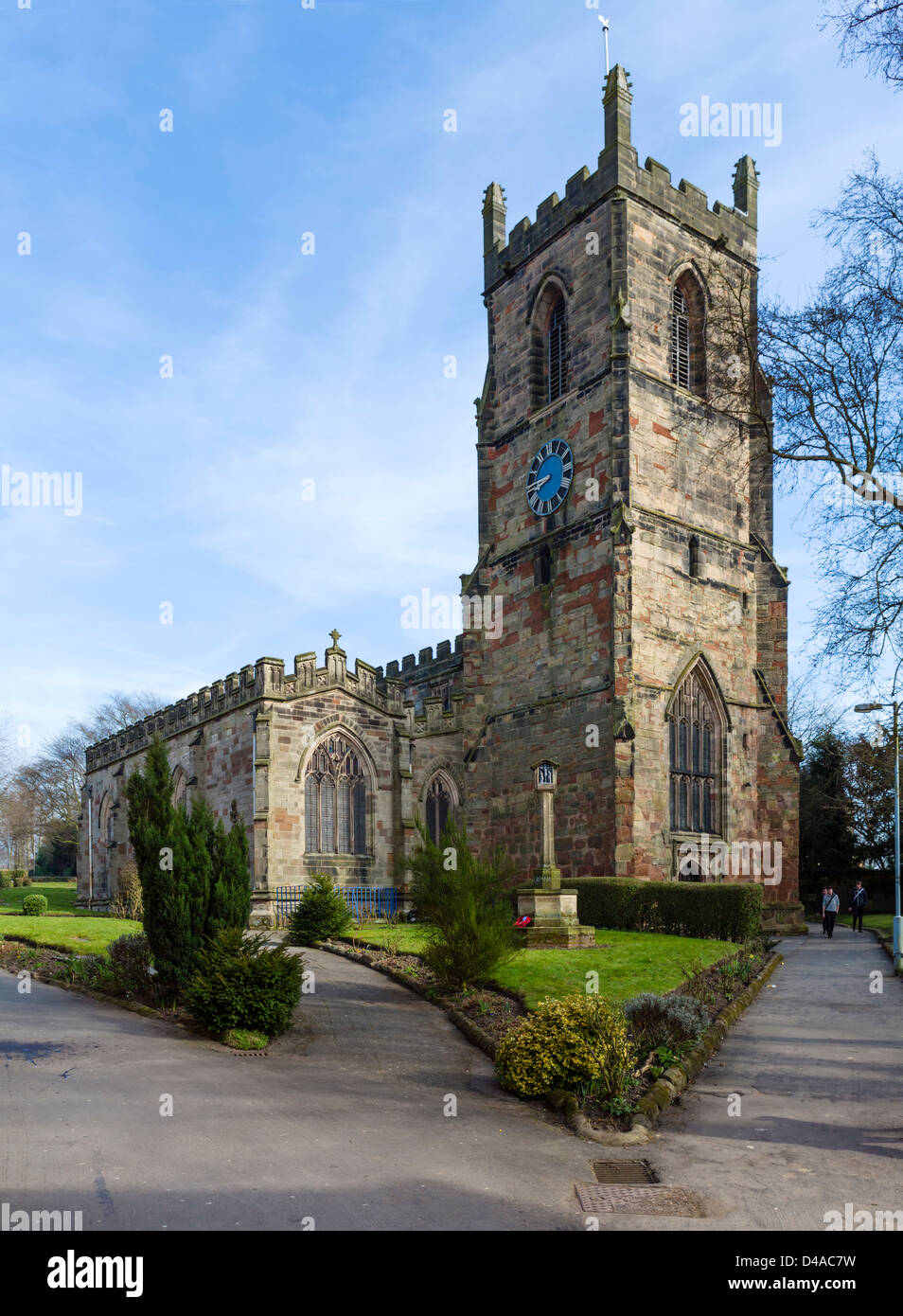 La iglesia parroquial de St Helen, Ashby-de-la-Zouch, Leicestershire, East Midlands, Reino Unido Foto de stock