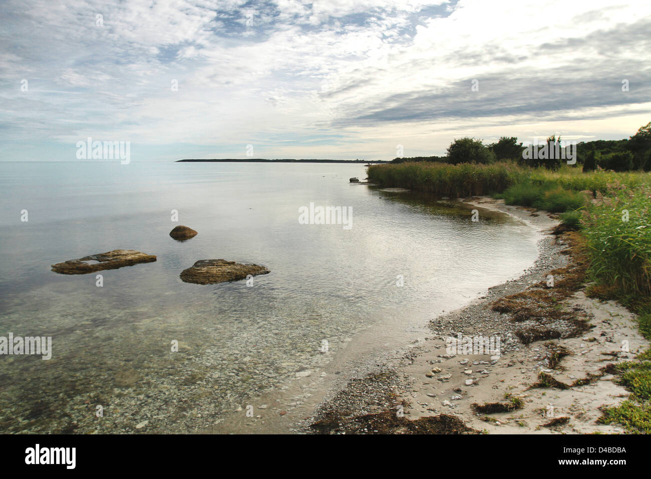 Imágenes de viajes y Faro islas de Gotland, SUECIA. Lugar intemporal en la isla de Faro. Foto de stock