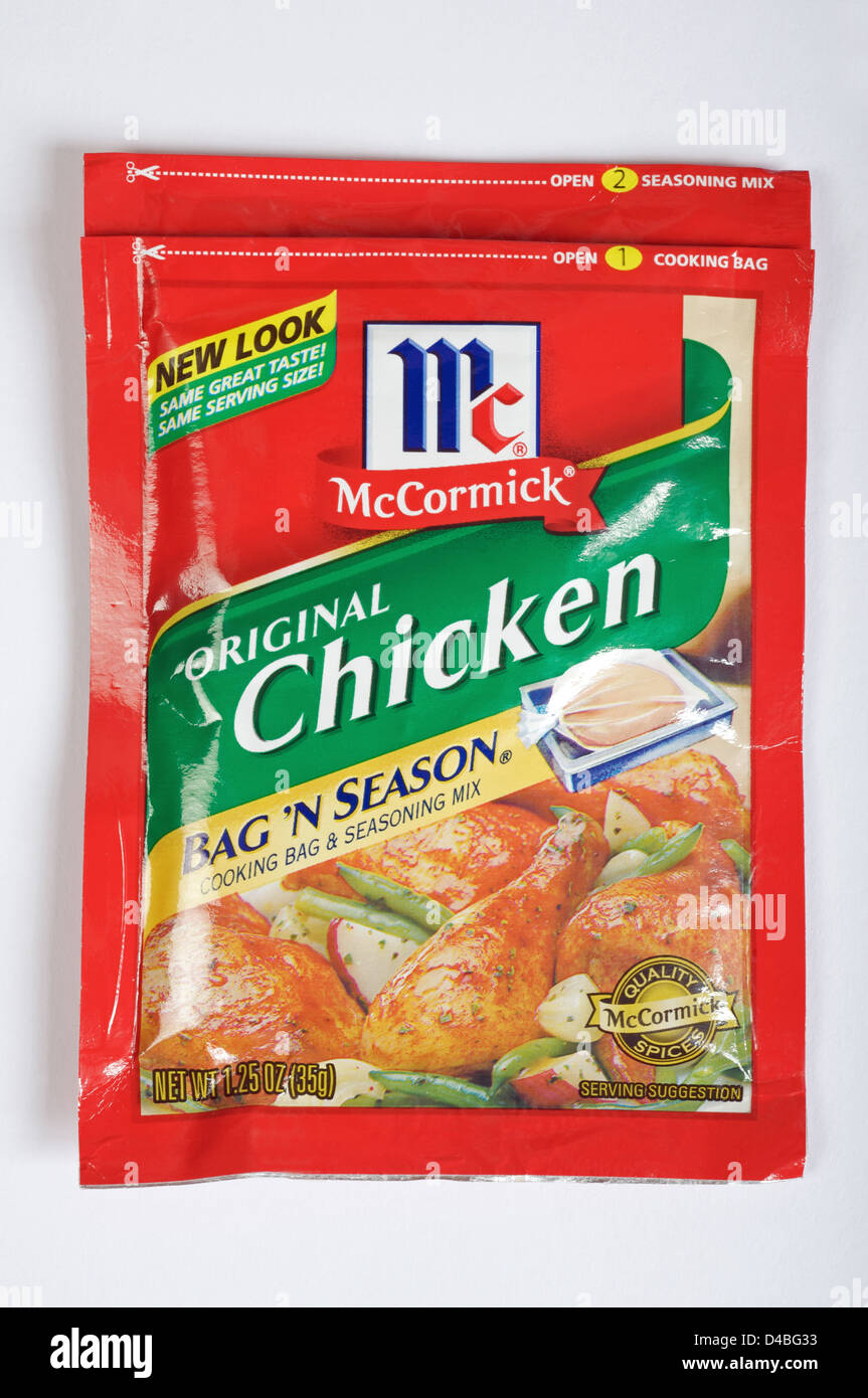 McCormick original bolsa sazonador de pollo Fotografía de stock - Alamy