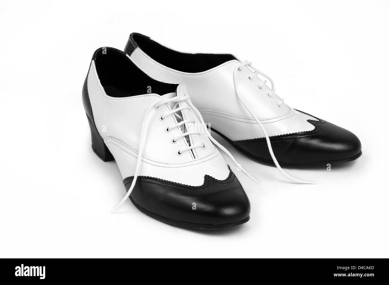 Zapatos Bailes de salón Combi Negro/Blanco - Danza Maty
