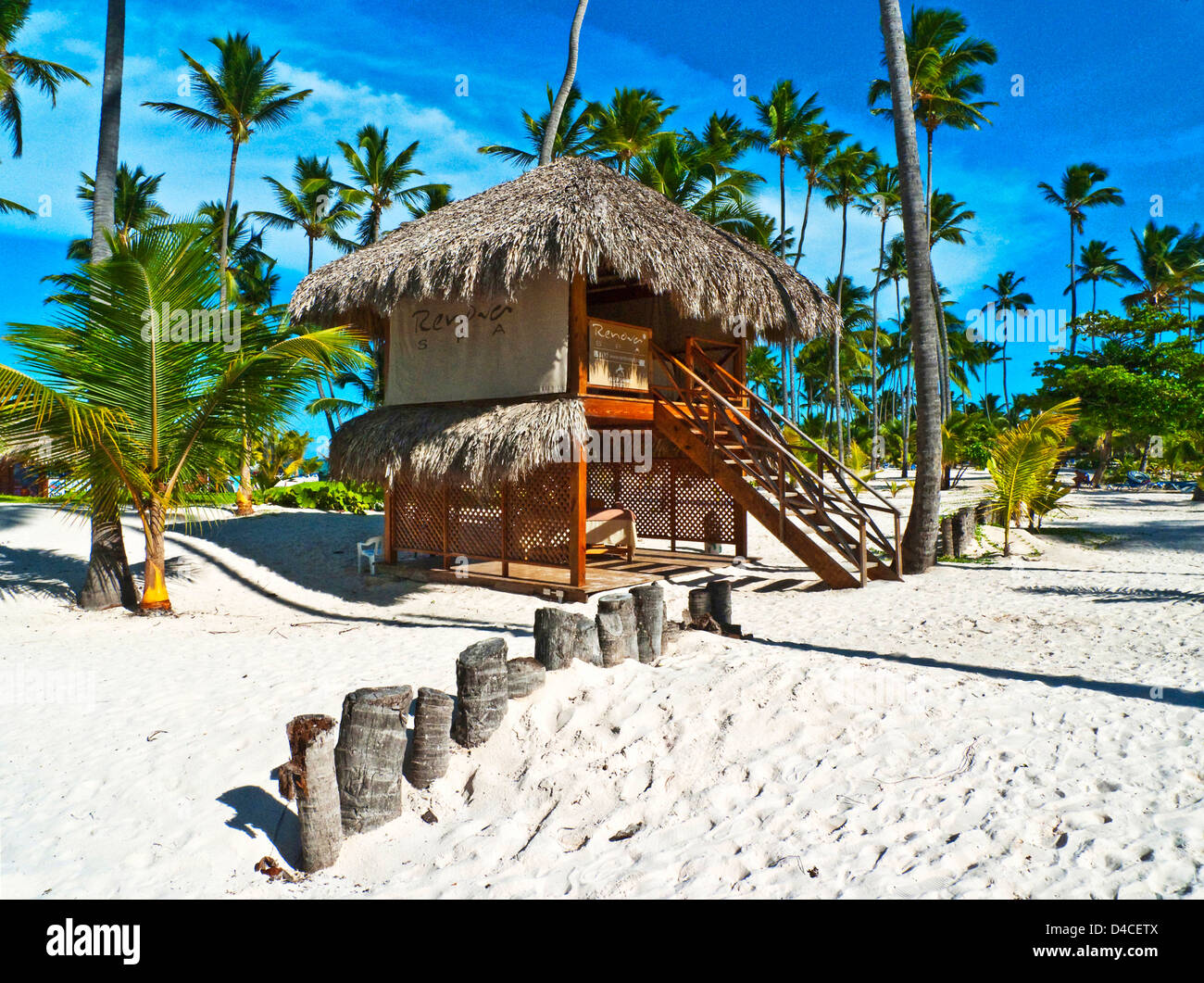 Playa Bavaro, Punta Cana, República Dominicana, el Caribe, América Foto de stock