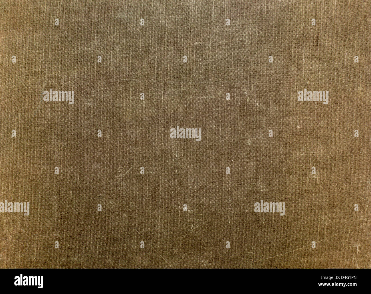 Grunge textura de tela vieja portada del libro. Foto de stock