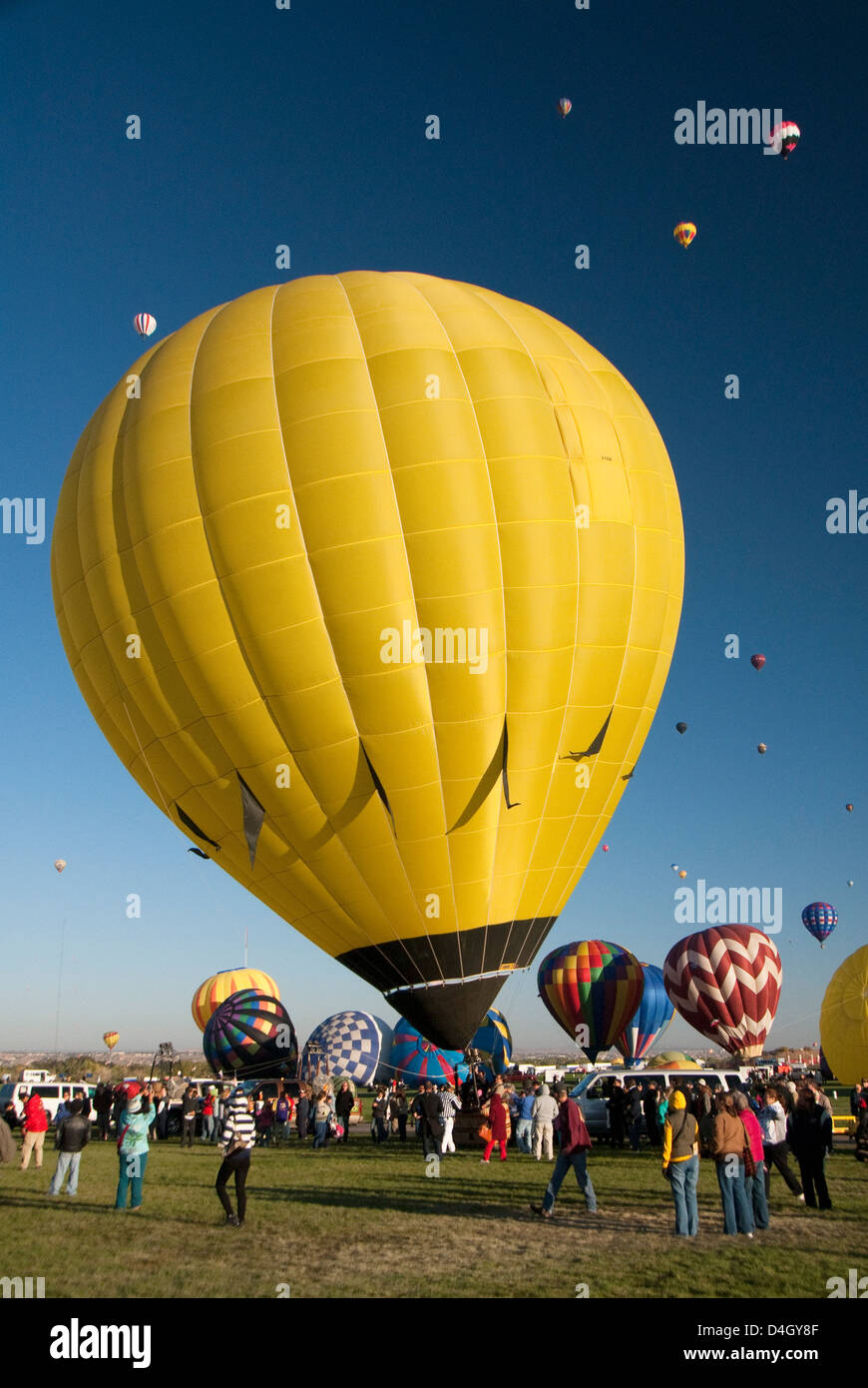 La Balloon Fiesta 2012, Albuquerque, Nuevo México, EE.UU. Foto de stock