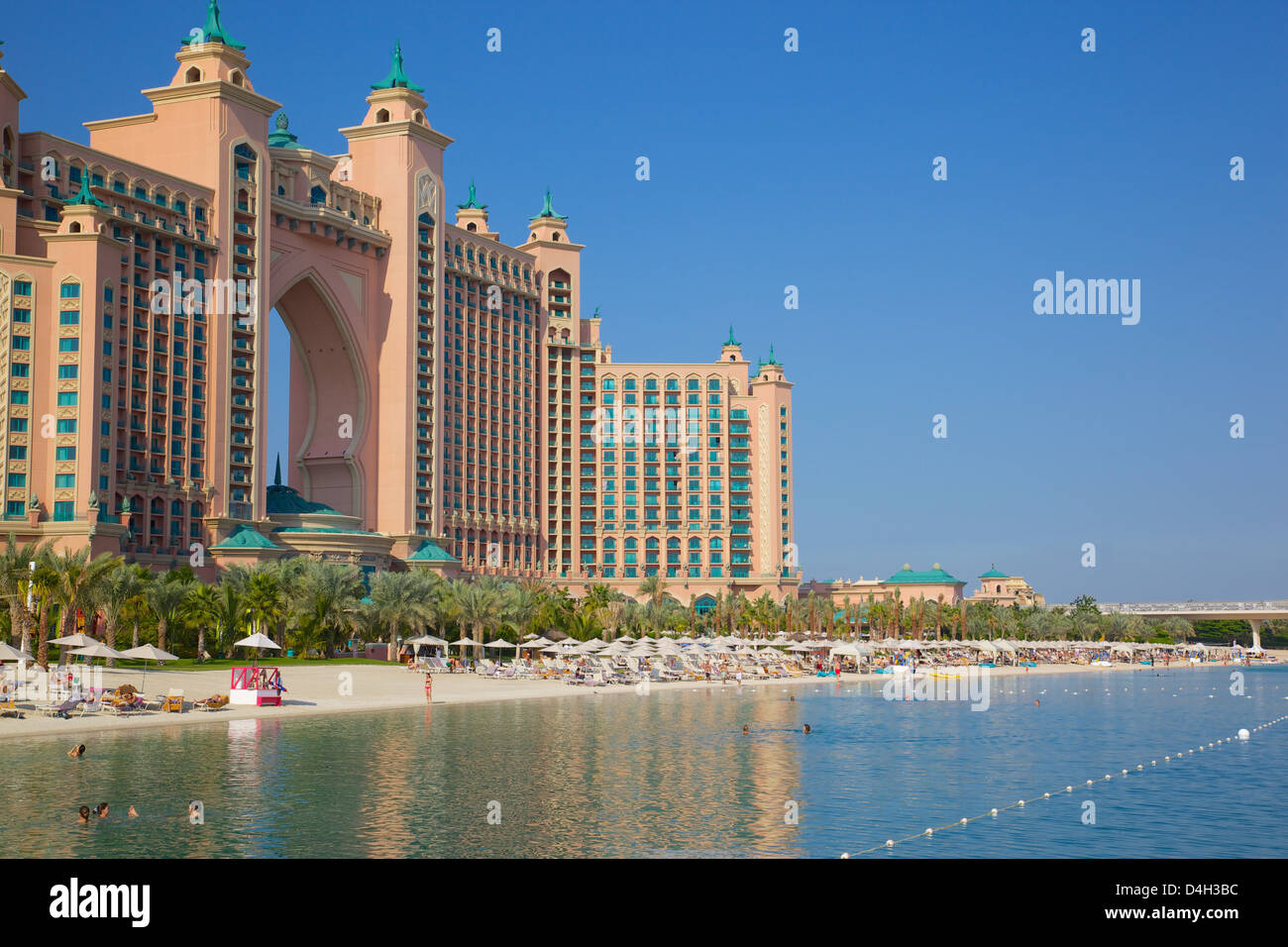 El Palm Resort, Hotel Atlantis, Dubai, Emiratos Árabes Unidos, Oriente Medio Foto de stock
