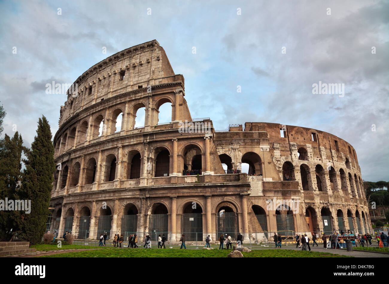 El Coliseo de Roma, Italia Foto de stock