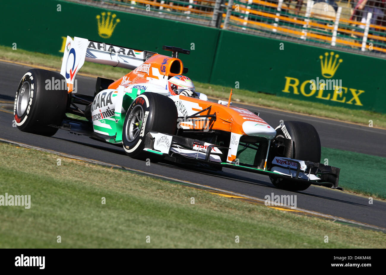 Melbourne, Australia. El 15 de marzo de 2013. Gran Premio de Australia de Fórmula 1 práctica. Paul di Resta, el equipo Sahara Force India, Foto:mspb/ Lukas Gorys/dpa/Alamy Live News Foto de stock