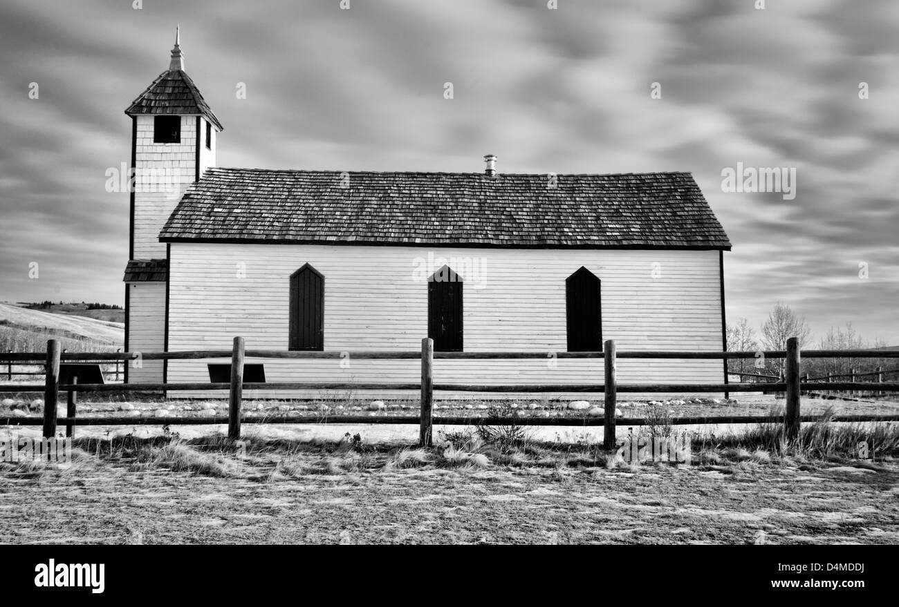 Esta es una vieja iglesia que fue construido el 1 de enero de 1875. Foto de stock