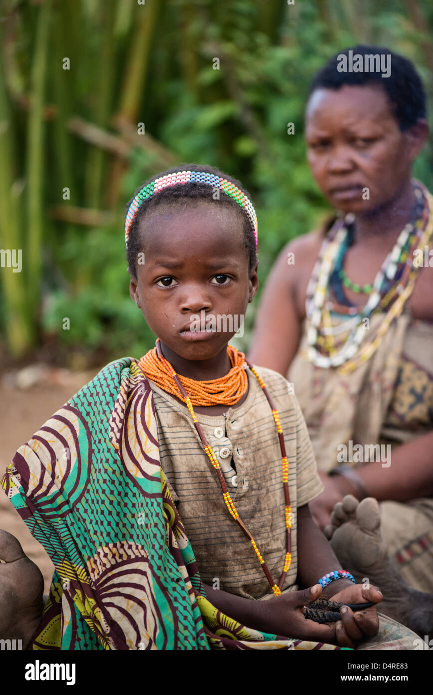 Tribu Hadzabe Foto de stock