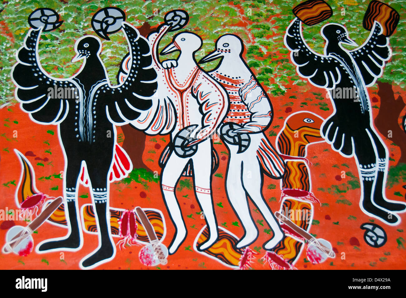 Arte aborigen Foto de stock