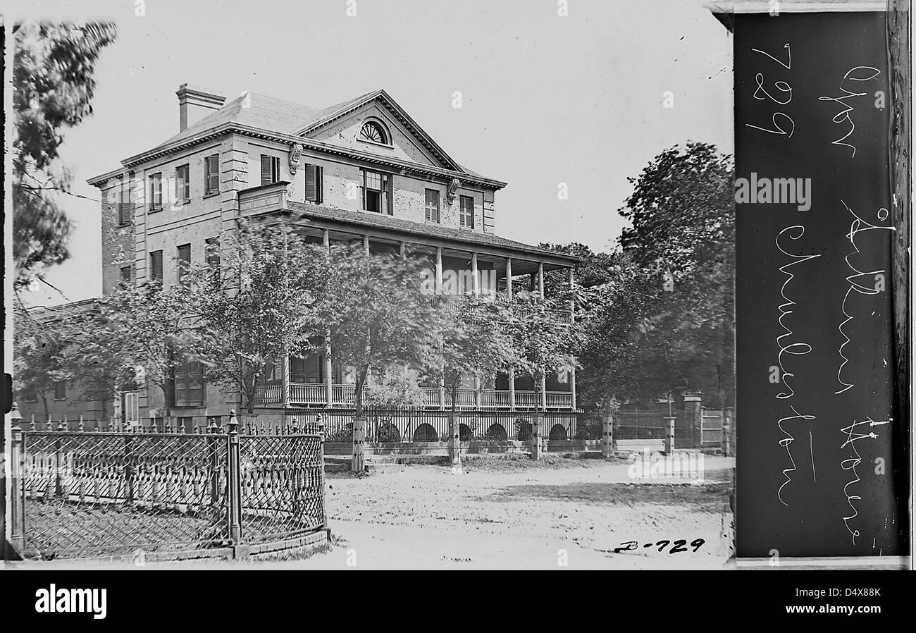 Residencia del Gobernador Aiken en Charleston, S.C. Foto de stock